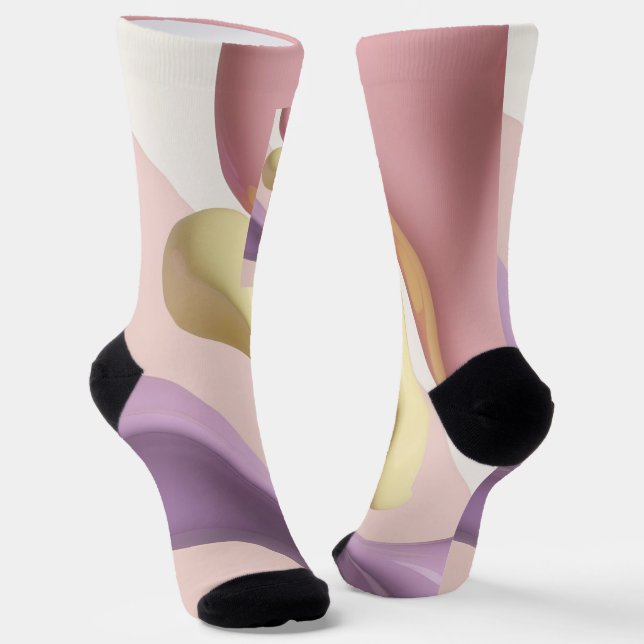 Socks in stylish abstract graphic (Angled)
