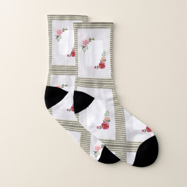 Socks Men's Floral (Pair)