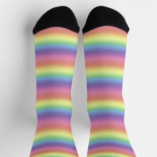 Socks - Pastel Rainbow Stripes