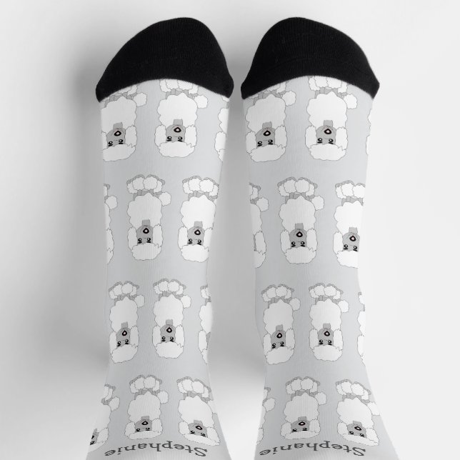 Socks Poodle Dog Design (Top)