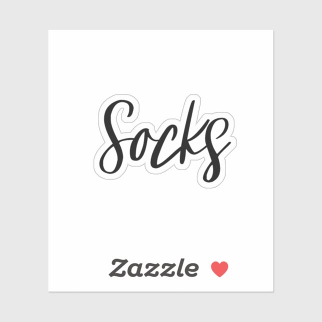 Socks Storage Sticker (Sheet)