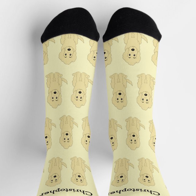 Socks Yellow Goldendoodle Design (Top)