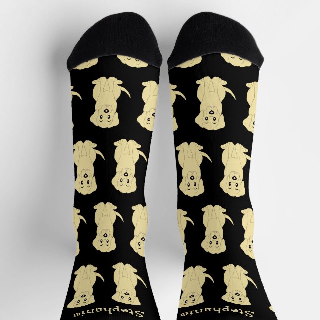 Socks Yellow Labrador Dog Design (Top)