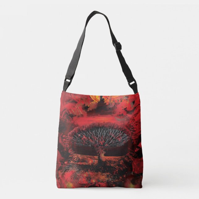 Socotra Dragon Tree  Crossbody Bag (Back)