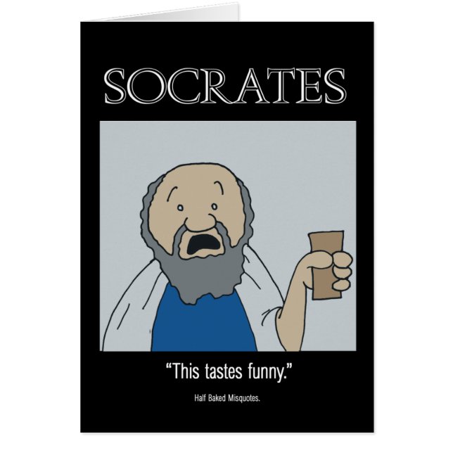 Socrates Card - Funny card (Front)