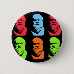 Socrates Collage 6 Cm Round Badge