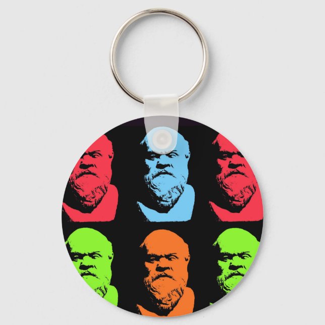 Socrates Collage Key Ring (Front)