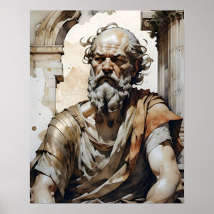 Socrates Examining Life Poster