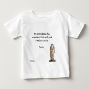 Socrates & Famous "Minds" Quote Baby T-Shirt