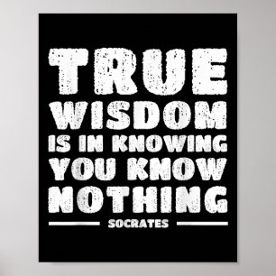 Socrates Inspiring Stoic Quote Stoicism Philosophy Poster