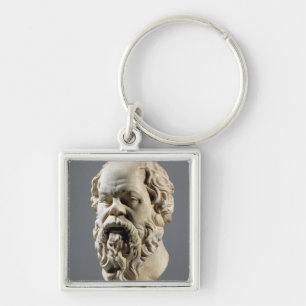 Socrates, marble head, copy from a bronze from the key ring