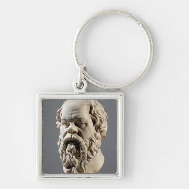 Socrates, marble head, copy from a bronze from the key ring (Front)