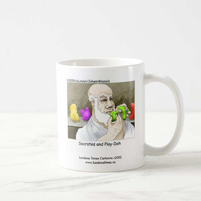 Socrates & Play-Doh Funny Coffee Mug (Right)