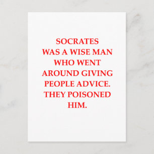socrates postcard