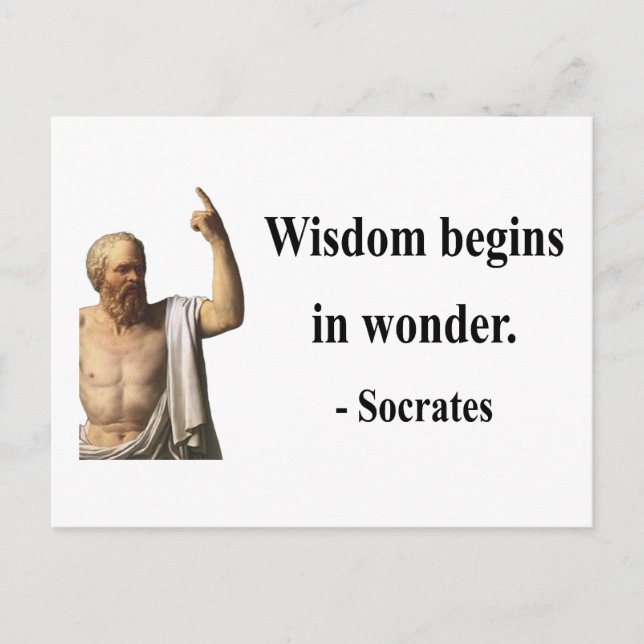 Socrates Quote 1b Postcard (Front)