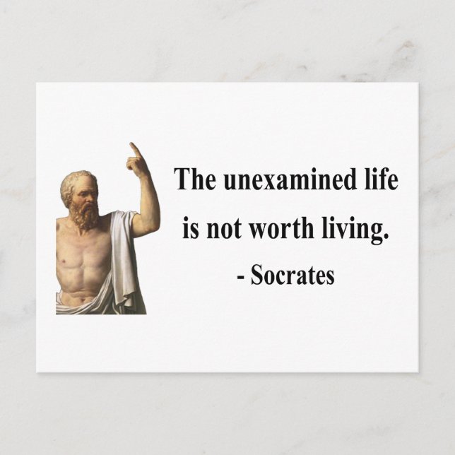 Socrates Quote 2b Postcard (Front)