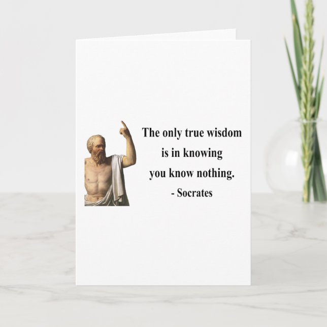 Socrates Quote 3b Card (Front)