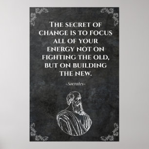 Socrates Quote Motivation Poster