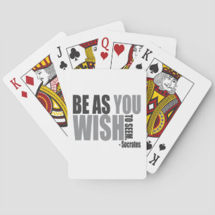 Socrates Quote Playing Cards