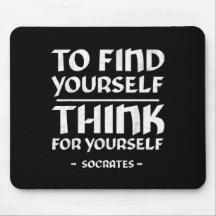 Socrates Self Awareness Stoicism Quote Greek Philo Mouse Pad