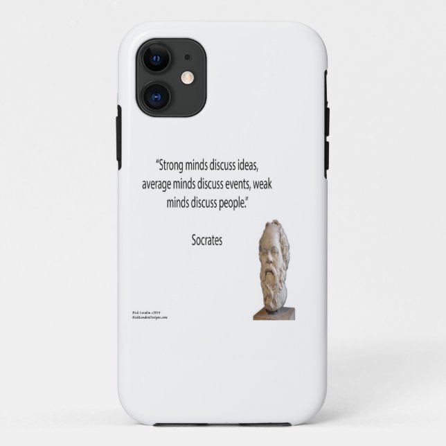 Socrates & Strong Minds Quote iPhone 5/5S Case (Back)