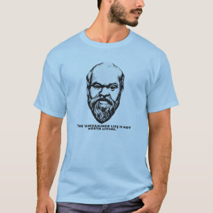 Socrates "The unexamined life" T-shirt