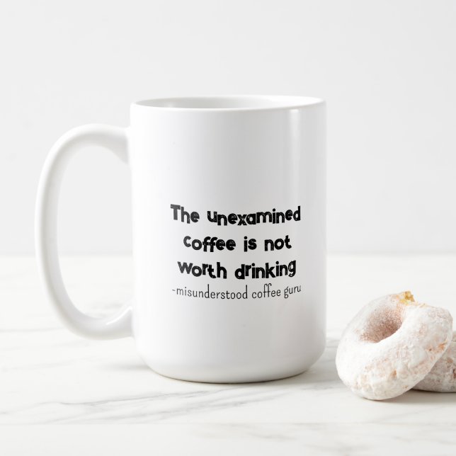 Socrates with a Twist Coffee Mug (With Donut)