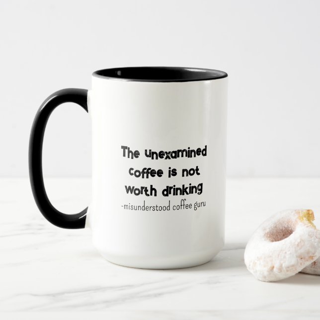Socrates with a Twist Mug (With Donut)