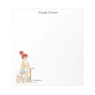 Soda Fountain Friends Notepad