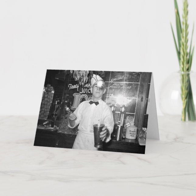 Soda Jerk, 1930s Card (Front)