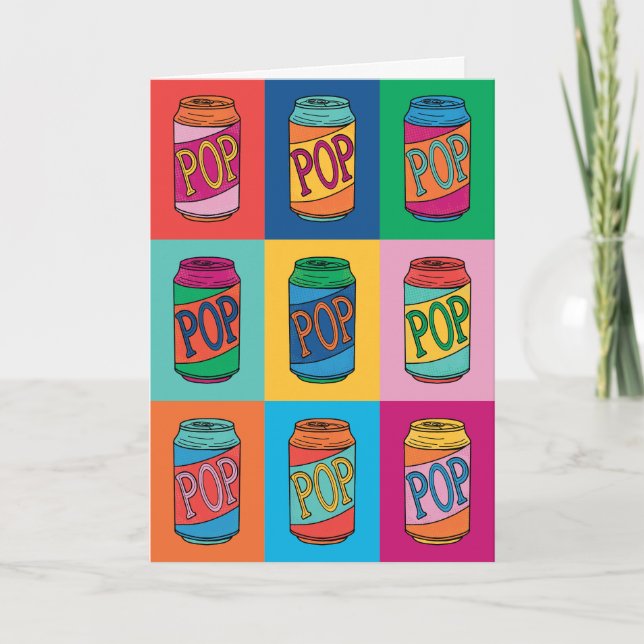 Soda-lightful Pop Art Father's Day Greeting Card (Front)