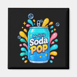 Soda Pop Cartoon Splash Cute Retro Beverage Joke  Magnet