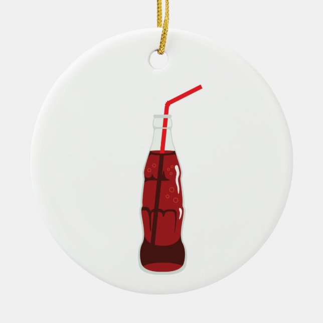 Soda Pop Ceramic Ornament (Front)