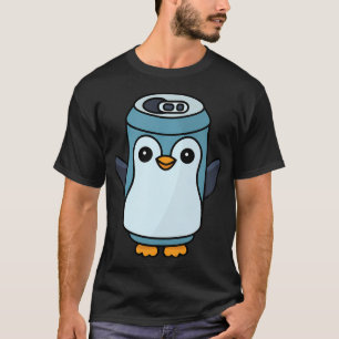 Soda Pop Penguin Cute Fizzy Bird Pun Art Cool T-Shirt