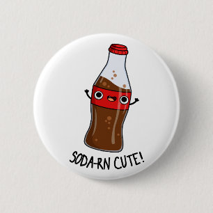 Soda-rn Cute Funny Soda Pun  6 Cm Round Badge