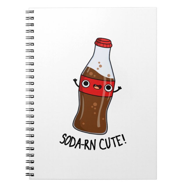 Soda-rn Cute Funny Soda Pun  Notebook (Front)