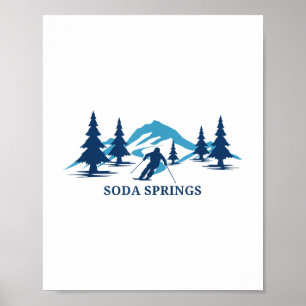 Soda Springs California Ski Resort Skiing Skier _1 Poster