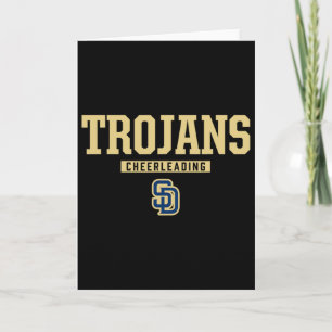 Soddy-daisy Trojans Logo Cheerleading Hs Card