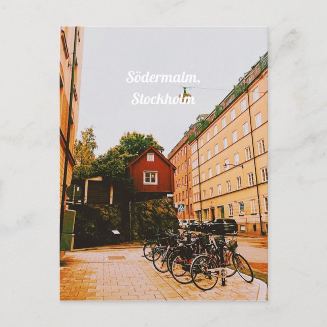 Södermalm, Stockholm, Sweden Holiday Postcard (Front)