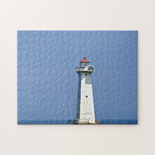 Sodus Outer Lighthouse on Sodus Bay NY Jigsaw Puzzle
