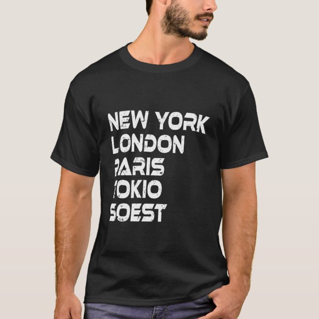 Soest New York London Tokio Paris T-shirt (Front)