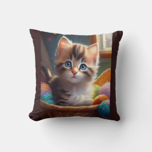 Sofa bed cushions in the shape of a pet cat