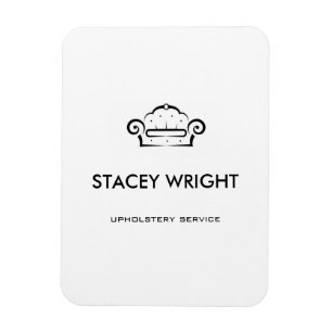 Sofa black silhouette upholstery white magnet