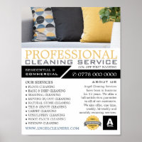 Sofa Cushions, Cleaning Service Advertising