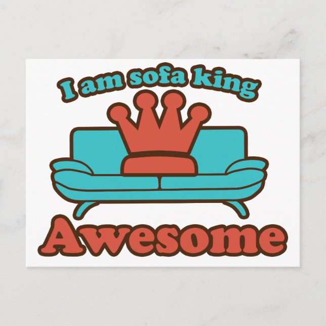 Sofa King Awesome Postcard (Front)