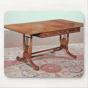 Sofa table with harp legs by Thomas Mouse Pad