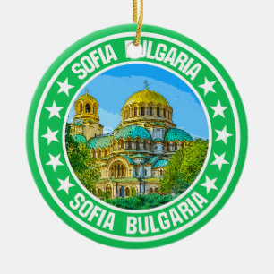 Sofia Bulgaria Ceramic Ornament