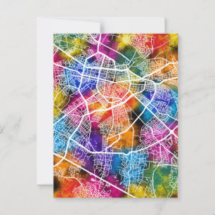 Sofia Bulgaria City Map Postcard