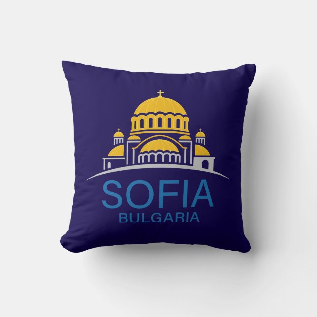 Sofia Bulgaria European Union Cushion (Front)