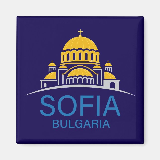 Sofia Bulgaria European Union Magnet (Front)